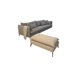 ספה עם הדום ישיבה