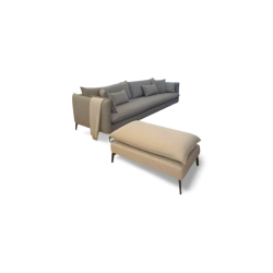 ספה עם הדום ישיבה